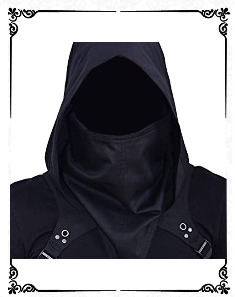 Cyberpunk Hooded Cloak for Halloween & Medieval Role-Play