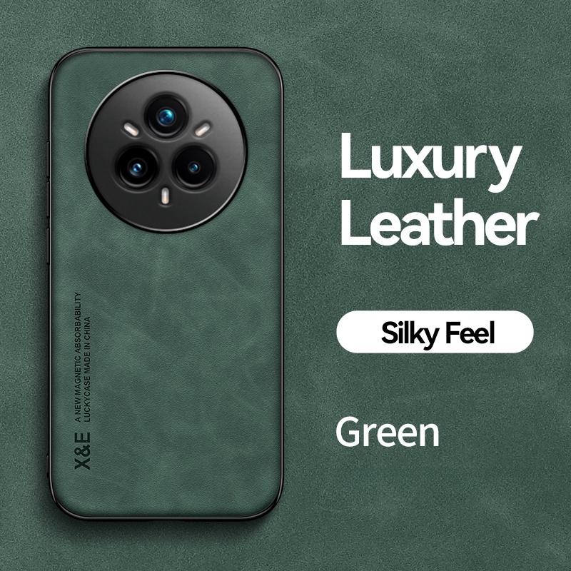 Luxury Leather Shockproof Phone Case For Realme 14 Pro 5G Car Magnetic Holder Cover for Realme 14 Pro+ Realmi 14Pro Plus Fundas