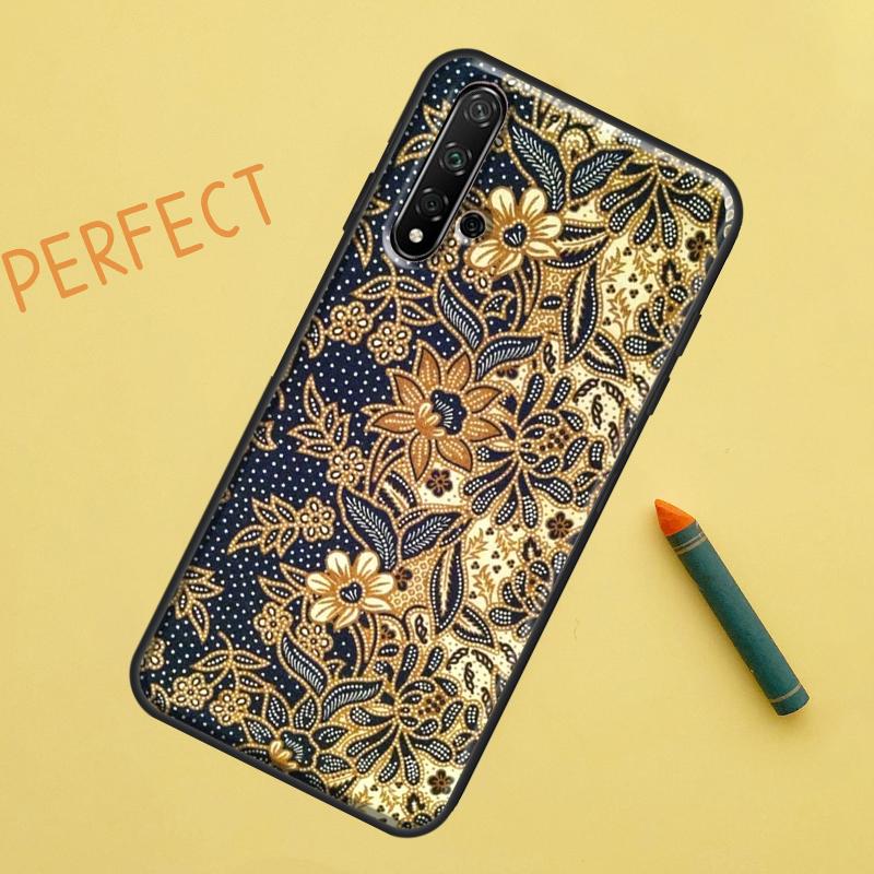 Batik Pattern For Huawei Nova Y91 Y70 Y72 Y73 Y60 Y90 Y61 8i 7i 11i 12i 12s 9 10 SE P20 P30 P40 Lite Case