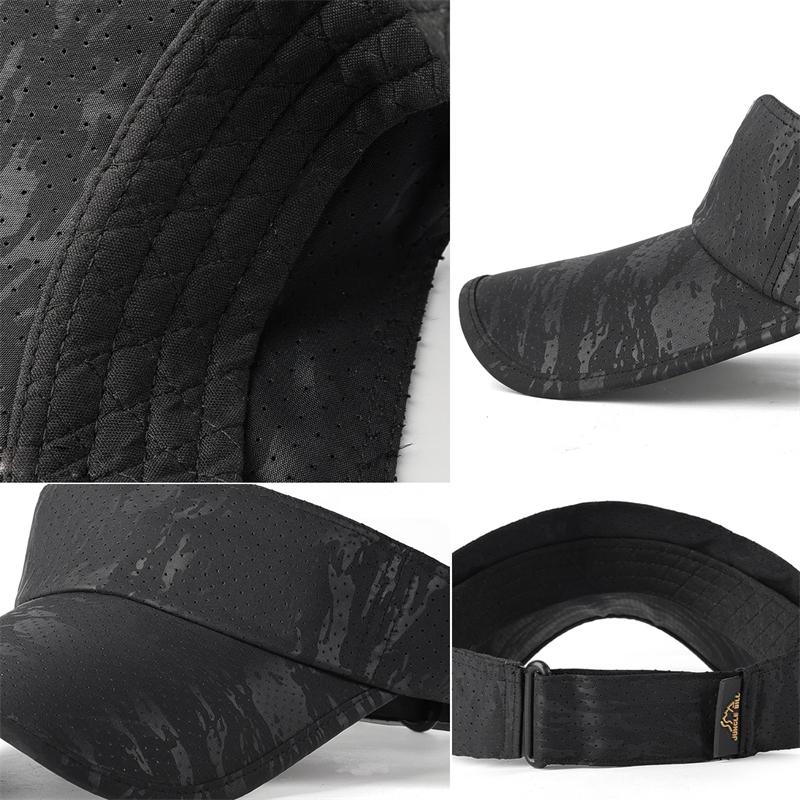 Summer Empty Top Hat Double-Layer Stitching Sun Hat Sun Hat Outdoor Sports Running Hat