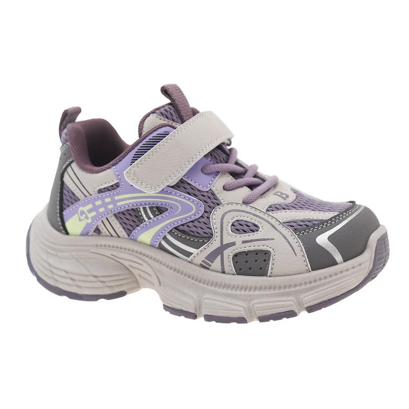 2025 autumn children's shoes men's middle-aged and older children's shoes girls' trend dad shoes leather upper running shoes