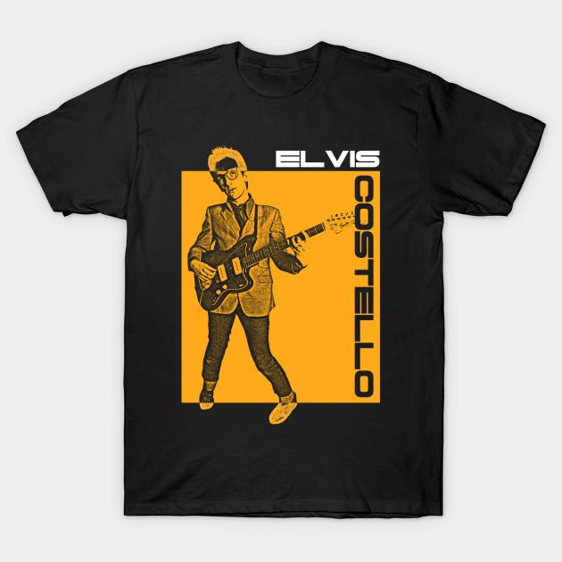 New popular Elvis Costello Retro Style  Black Men All size Shirt ND154 Unisex T-Shirt S