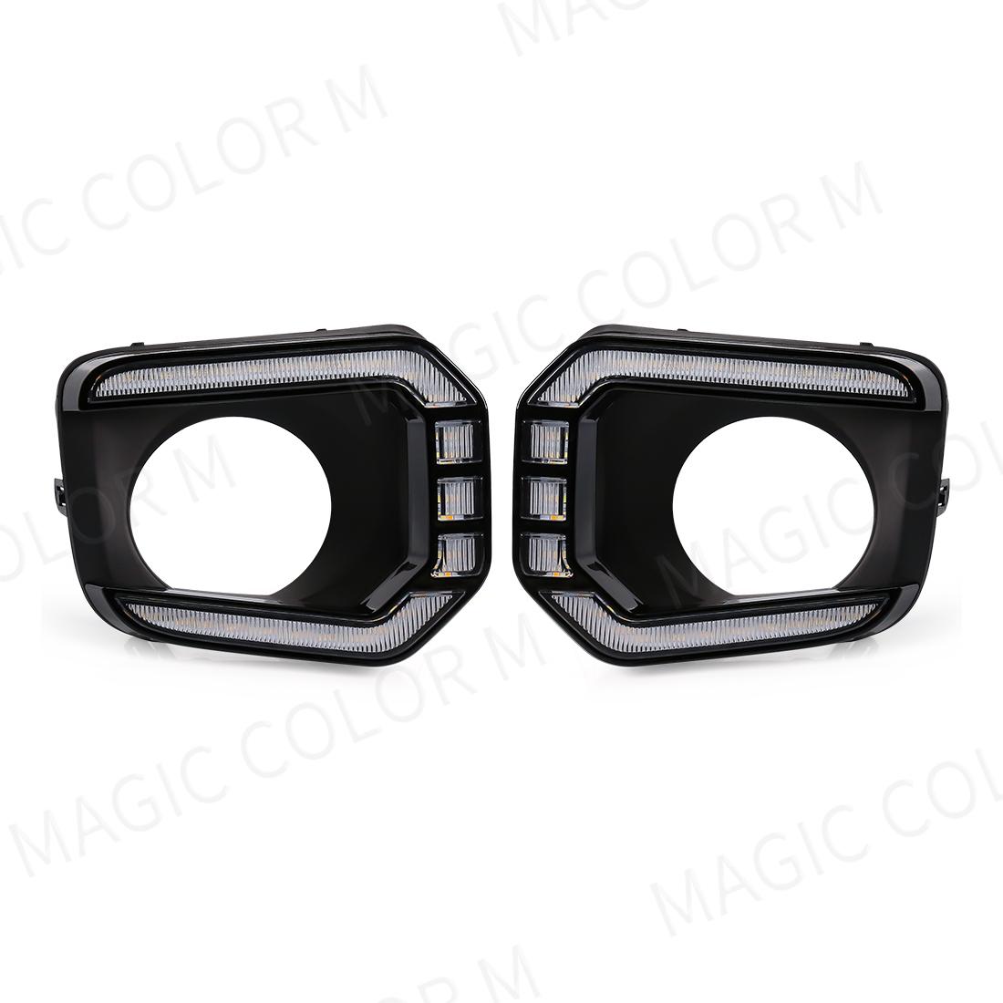 

Светодиодные противотуманные фары для Toyota Tacoma 2016 2017 2018 2019 2020 2021 2022 DRL дневные ходовые огни передний бампер вождение белый желтый