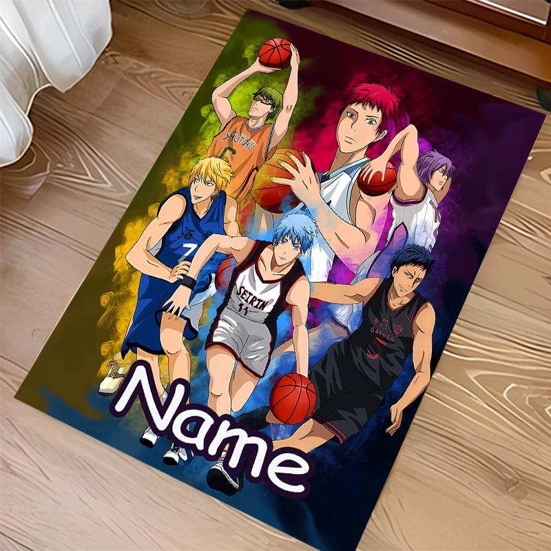 Custom personalization Kuroko's Basketball Print Area Rug - Soft, Washable Non-Slip Indoor Mat,Living Room,Home&Office Decorative Rug