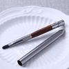 Wooden Handle Lip Brush M304 - Portable Makeup Tool for Lip Application