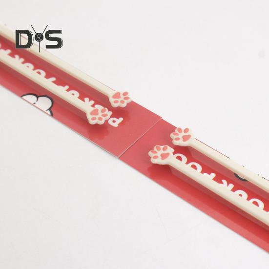 Niedliche Essstäbchen mit Katzenpfotenmotiv, rutschfestes Griffbesteck mit Pfotenabdruck-Design, wiederverwendbares Küchengeschirr für Sushi-Nudeln, einzigartiges Geschenk für Katzenliebhaber und Japaner