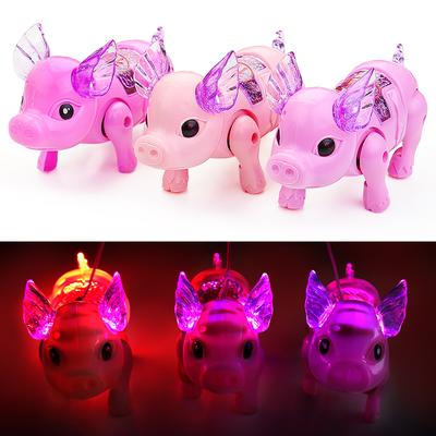 2024 neue Rosa Farbe Elektrisches Gehendes Schwein Spielzeug Mit Licht Musical Kinder Lustige Elektronik Spielzeug Kinder Geburtstag Geschenk Spielzeug