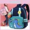 Adorable Dinosaur Cartoon Backpack For Kids Oxford Cloth Lightweight And Breathable School Bag