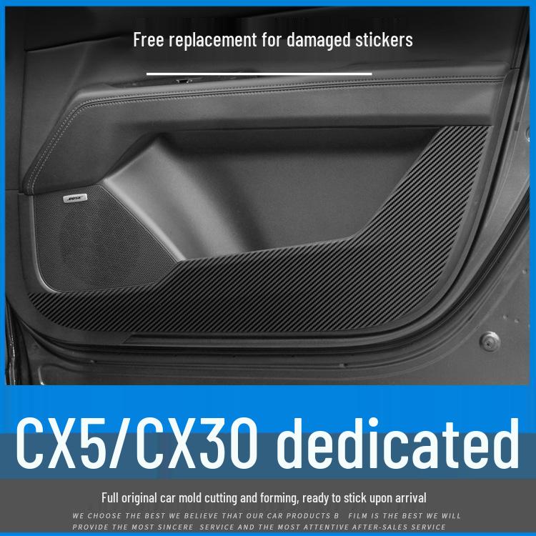 Mazda CX5/CX30 (17-21) Interior Carbon Fiber Sticker - Damage-Free Replacement