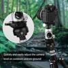 Tripod Leveling Base Half Ball Quick Tilt Up and Down 15 Degree for Canon Nikon Other DSLR Camera Tripod Monopod with Offset Bubble Level