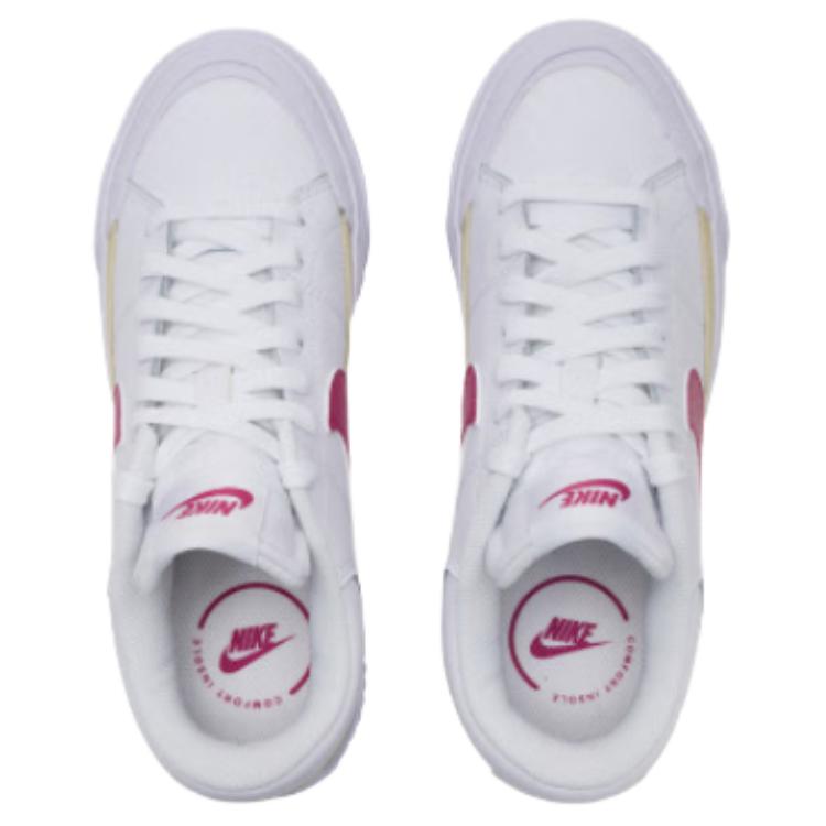 Nike Women's Court Legacy Lift White Gold Red DM7590-112