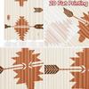 2D FLAT PRINTING 2pcs Curtains (Without Rod) Geometric Tribal Design Ramadan Festival Minimalist Curtains Polyester Easy Install