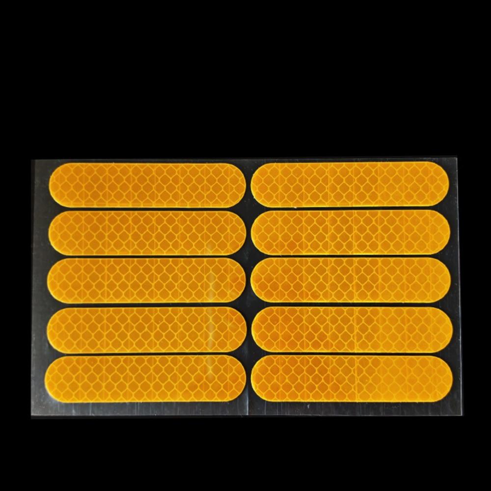 200Pcs Wear-Resistant Car Reflector Tape Creative Safety Warning Patches Night Riding
