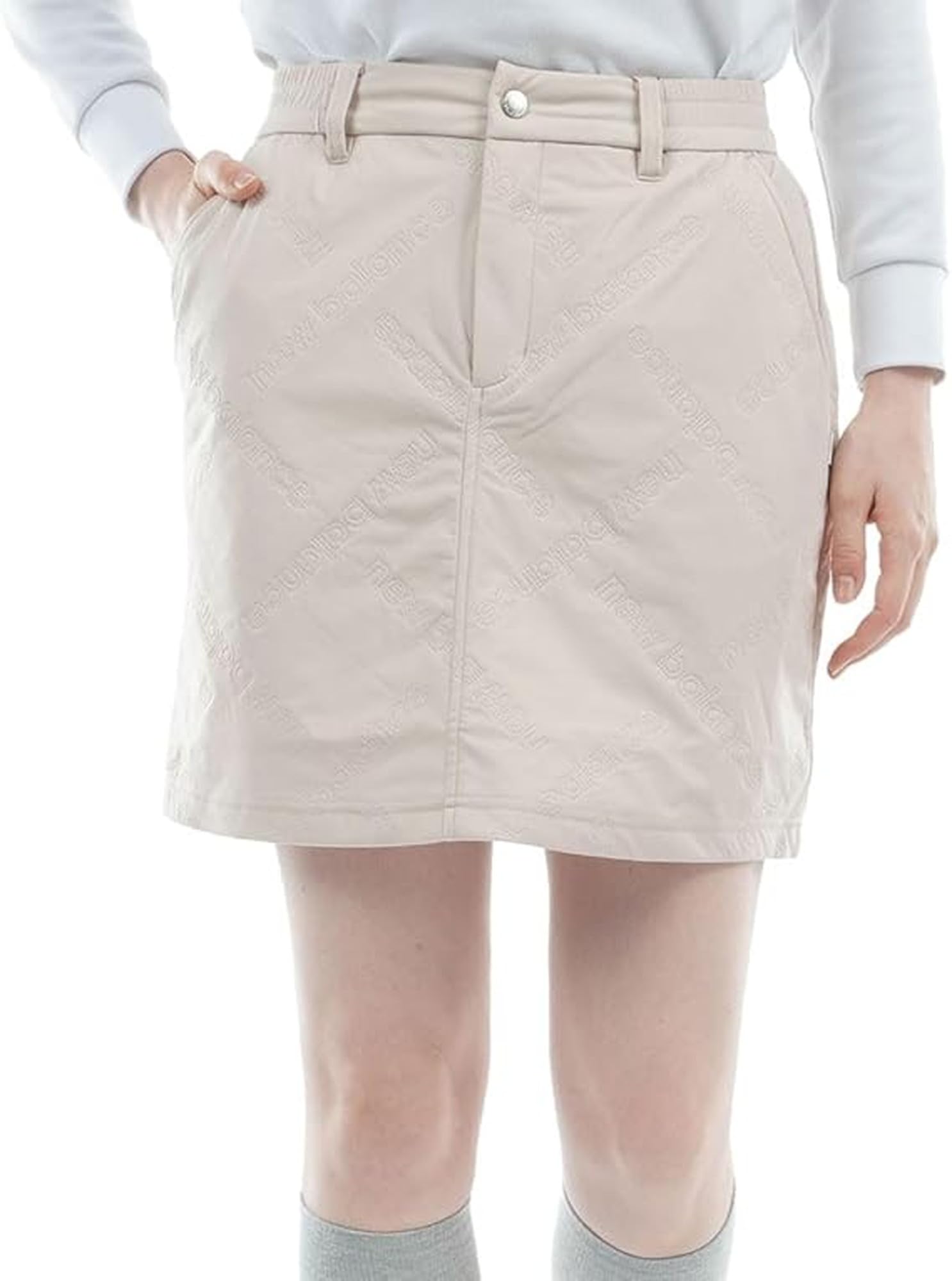 

New Balance Quilted Golf Skirt and Women s Water-Repellent (Windproof Warm) / 012-5234503 041_Beige