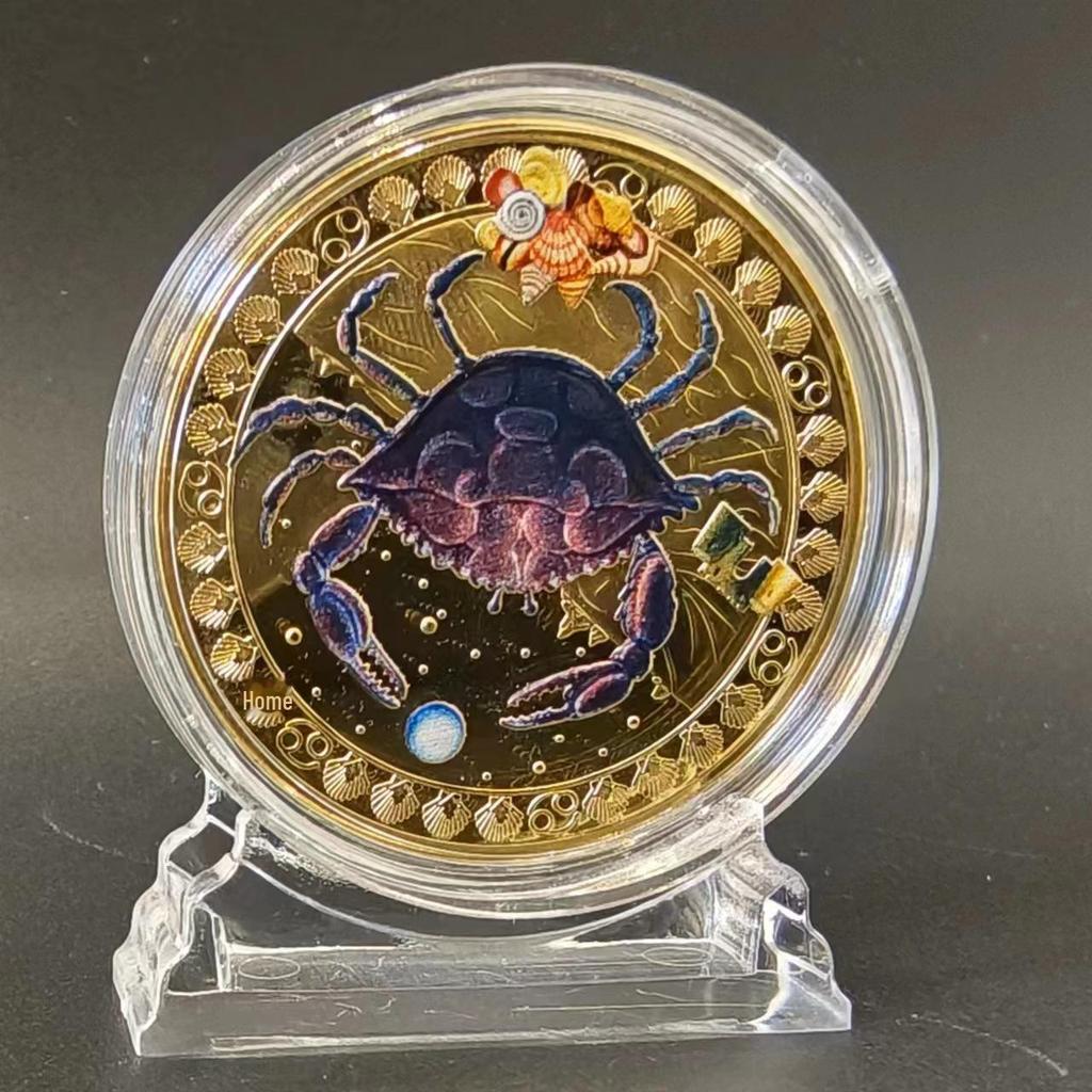 Gold-Plated Scorpio, Gemini, and Libra Zodiac Medallion Set