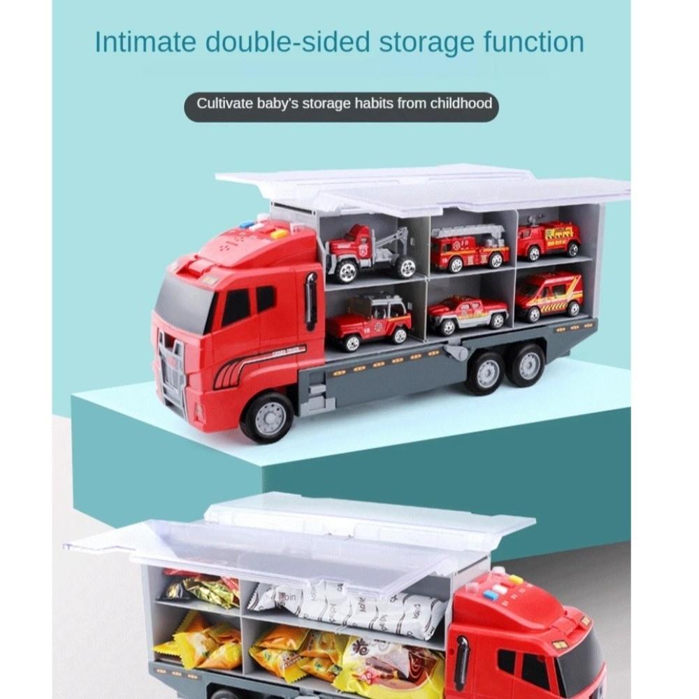 Die-cast Construction Storage Container Truck Model Simulation Children's Car Toy  Gift