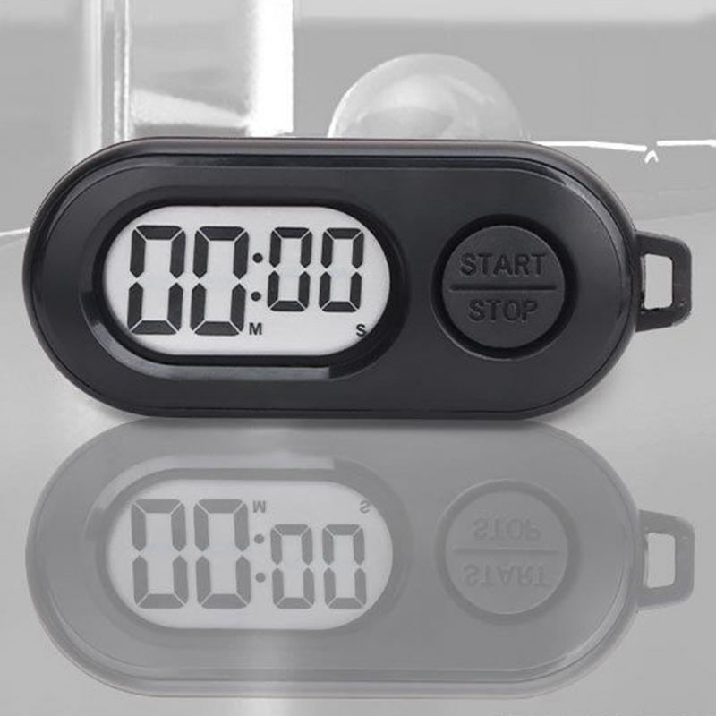 Portable Stop Timer Keychain for Sports LCD Screen Digital Clock Lightweight Countdown Accessories for Playground Kitchen