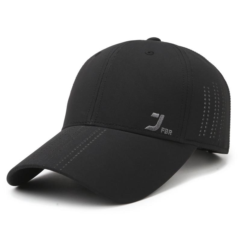 

New premium fashion perforated baseball cap: simple, stylish, casual and versatile—perfect for outdoor activities, sun protection and sports чёрный