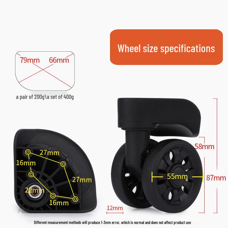 Universal Trolley Suitcase Replacement Wheels - Luggage Repair Accessories