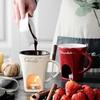Chocolate Sweet Fondue Cup Caramel Cheese Marshmallows Heating Mug for Party Creative Coffee Mug With Fork for Date Night