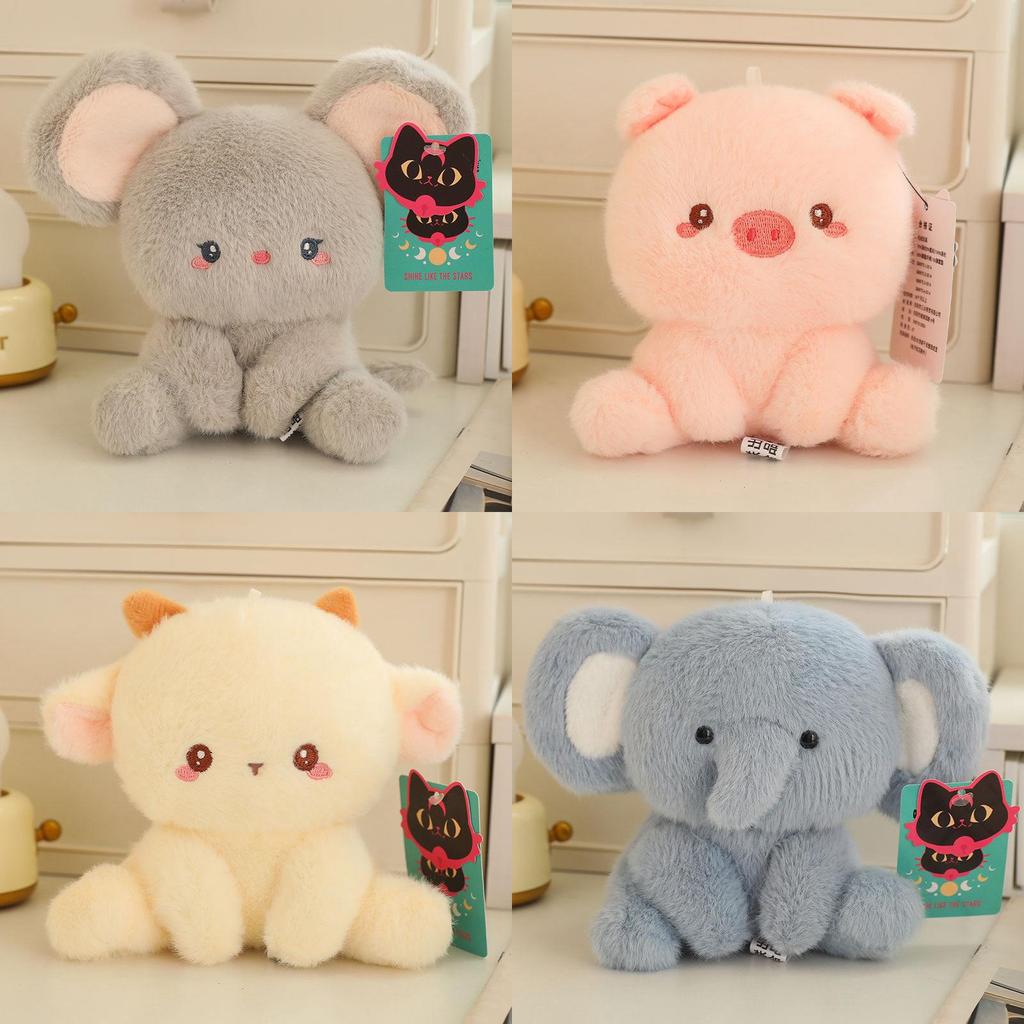Adorable Plush Elephant Stuffed Animal Office Companion Soft Toy For Kids Gift