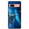 Per Google Pixel 7a 5G Custodia 6.1" Cover Fiori Bordo Nero Silicone TPU Morbida Cover Posteriore Per Google Pixel7a 2023 Custodia Telefono Fundas