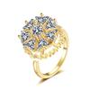 Zircon Spinner Ring  Crystal-Encrusted Rotating Adjustable Jewelry Bulk Order Minimalist Rings