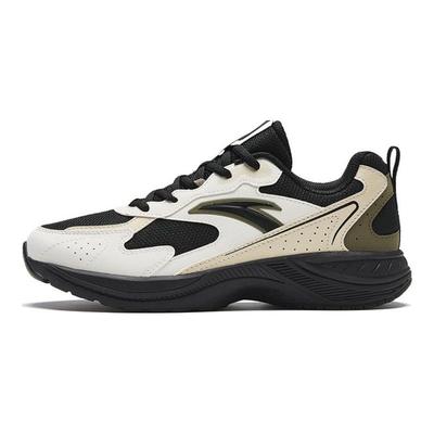 Breathable Cushioning Height Increasing Wear Resistant Low Top Retro Running Shoes Women Sneaker Black White Green 922345595-2