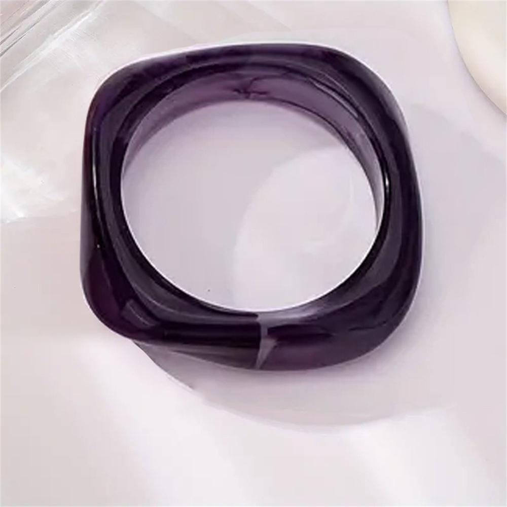 

Colorful Square Fun Texture Irregular Acrylic Gentle Bracelet Exquisite Exaggerated Personality Versatile Style Mass Jewelry