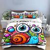 "Whimsical Snail Wonderland" Bedding sets Duvet covers Pillowcases(1* Duvet Cover 2* Pillowcases without duvet insert)