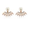 Rhinestone Crystal Pearl Stud Earrings - European & American Fashion Jewelry