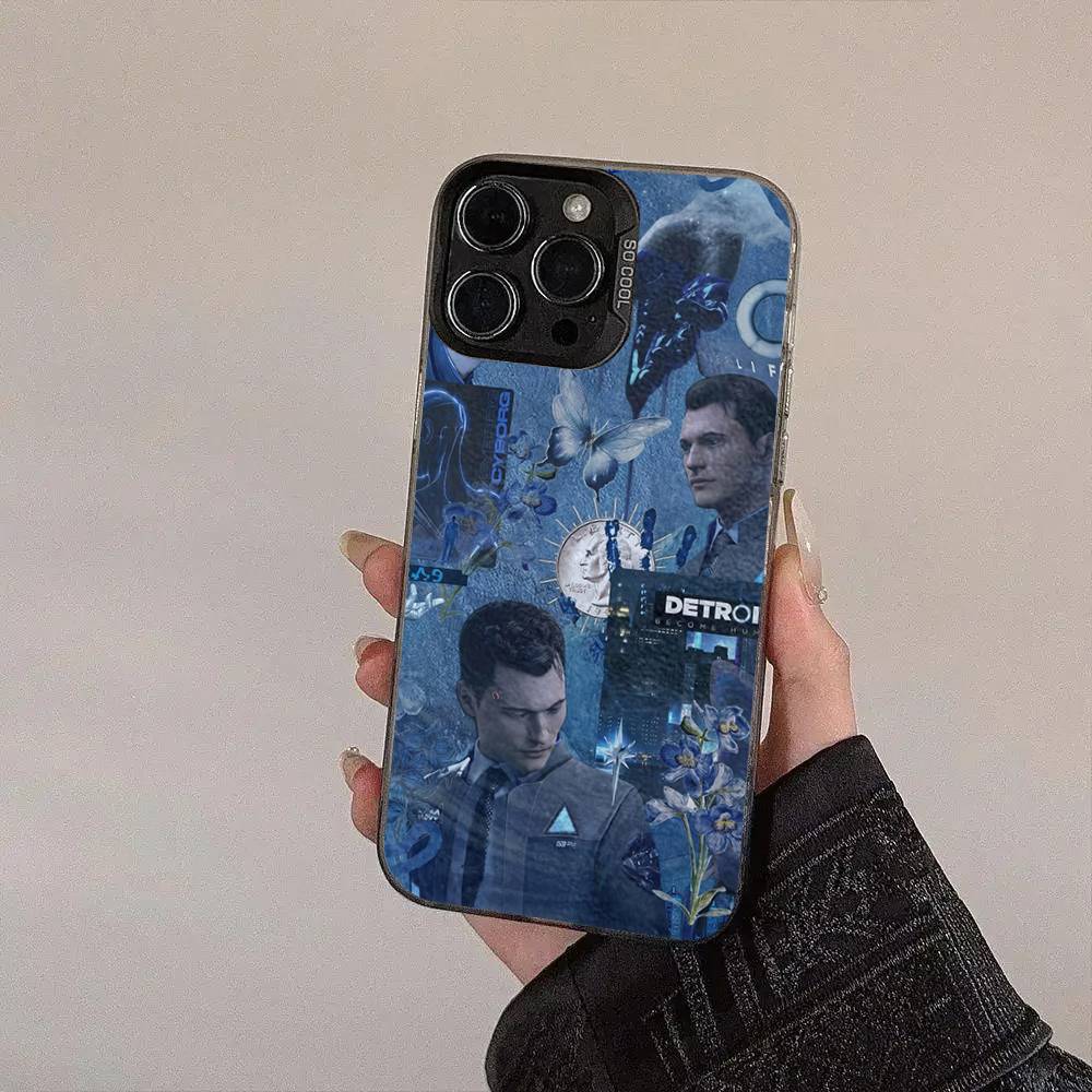 Popular Detroit Become Human Movie Silver Plated Inside Phone Case For IPhone 17 16 15 14 11 12 13 Pro Max Plus X XR XS Max
