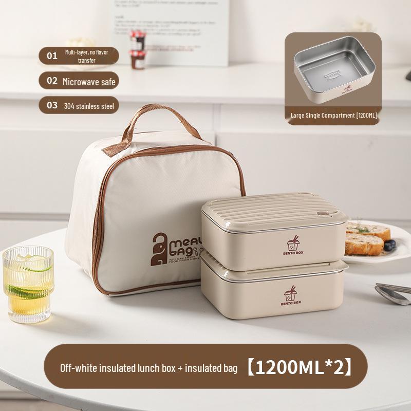 Large Capacity Microwaveable Stainless Steel Bento Lunch Box with Free Shipping