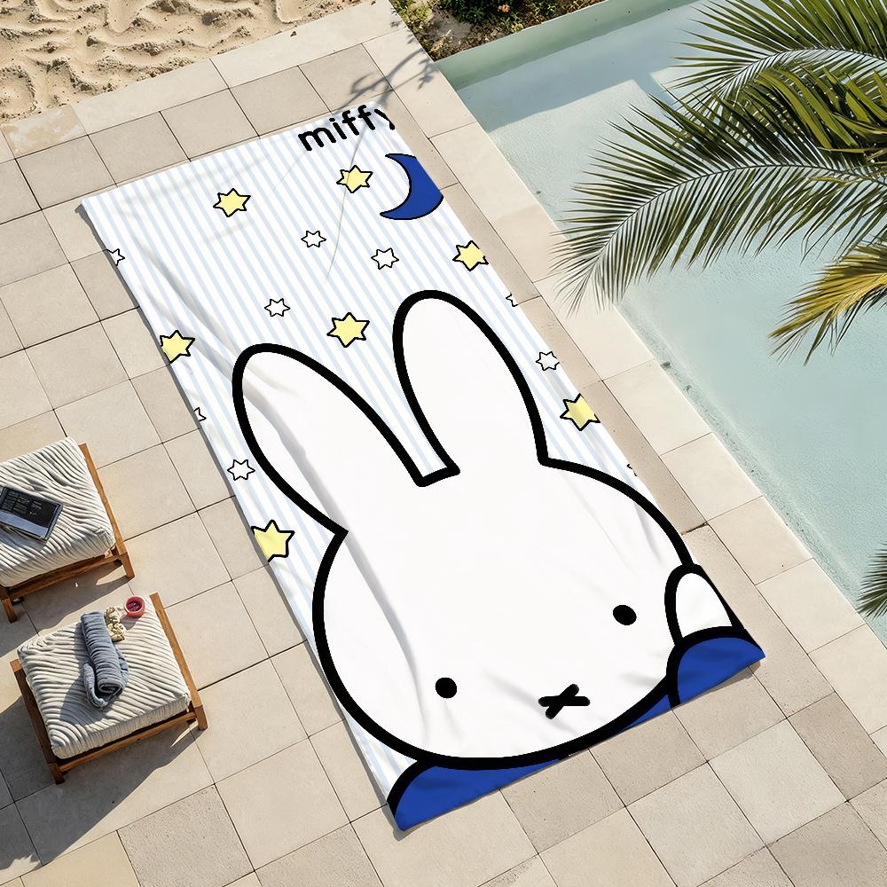 Cartoon Cute M-Miffy Towel Drying Bath Towel Applicable To Light Swimming Camping Yoga Beach Out