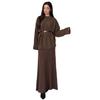  cross-border European and American autumn new round neck loose top belt waist pit strip hip skirt women's clothing