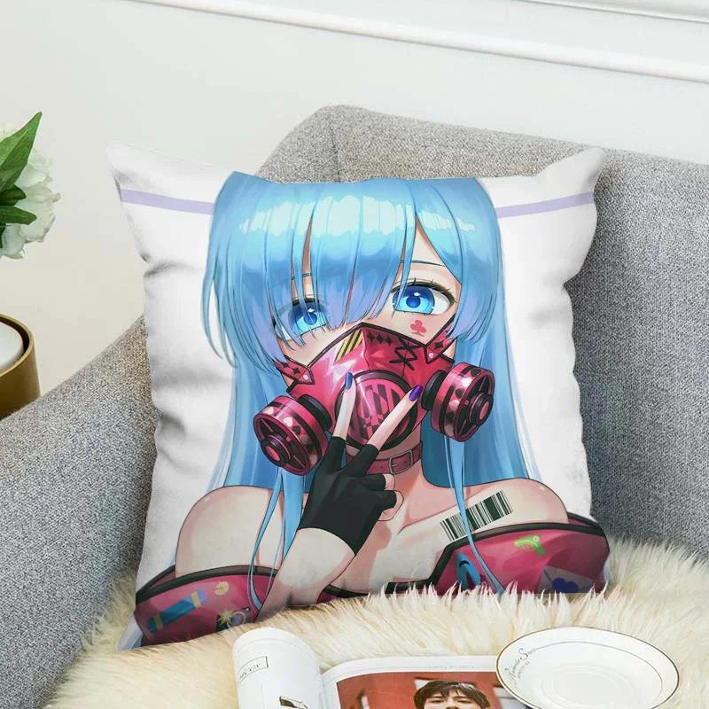 Pillowcases for Pillows Anime Pillow Cover 40x40 Pilow Cases Decorative Cushion Covers Pillowcase Cushions Home Decor Sofa