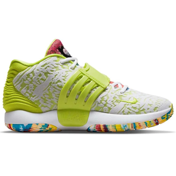 Nike KD 14 EP 'Cyber' Mid top Basketball Shoes Unisex White Green Asian Version CZ0170-101