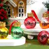 Set of 20 Clear Fillable Christmas Hanging Ornament Delicate Craftable Baubles for Holiday Tree Decoration and Parties