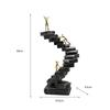 Ladder Sculpture Resin Collectible Statue Art Thinker Statues for Study Room Living Room Desktop Mantelpiece Abstract Figure
