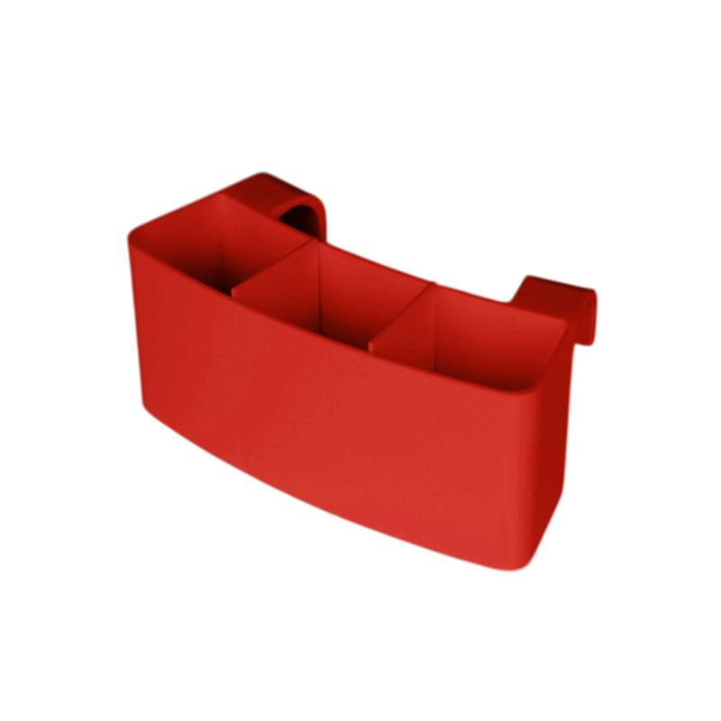 

Adjustable Pottery Tool Holder Organizer With Multi-Slot 3D-Printed For Tool Organization Multiple Compartments Storage Box красный