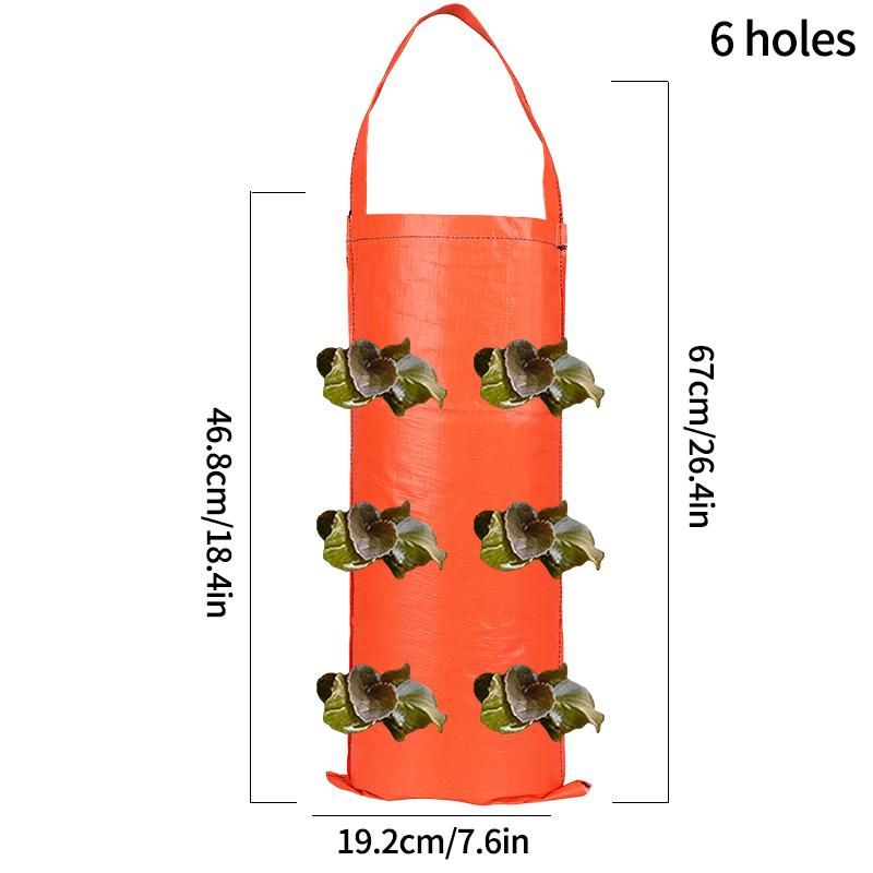 Erdbeer-Pflanztasche Hängende Pflanztaschen Garten-Anzuchttasche Gartenbedarf Gemüse Obst Pflanztopf