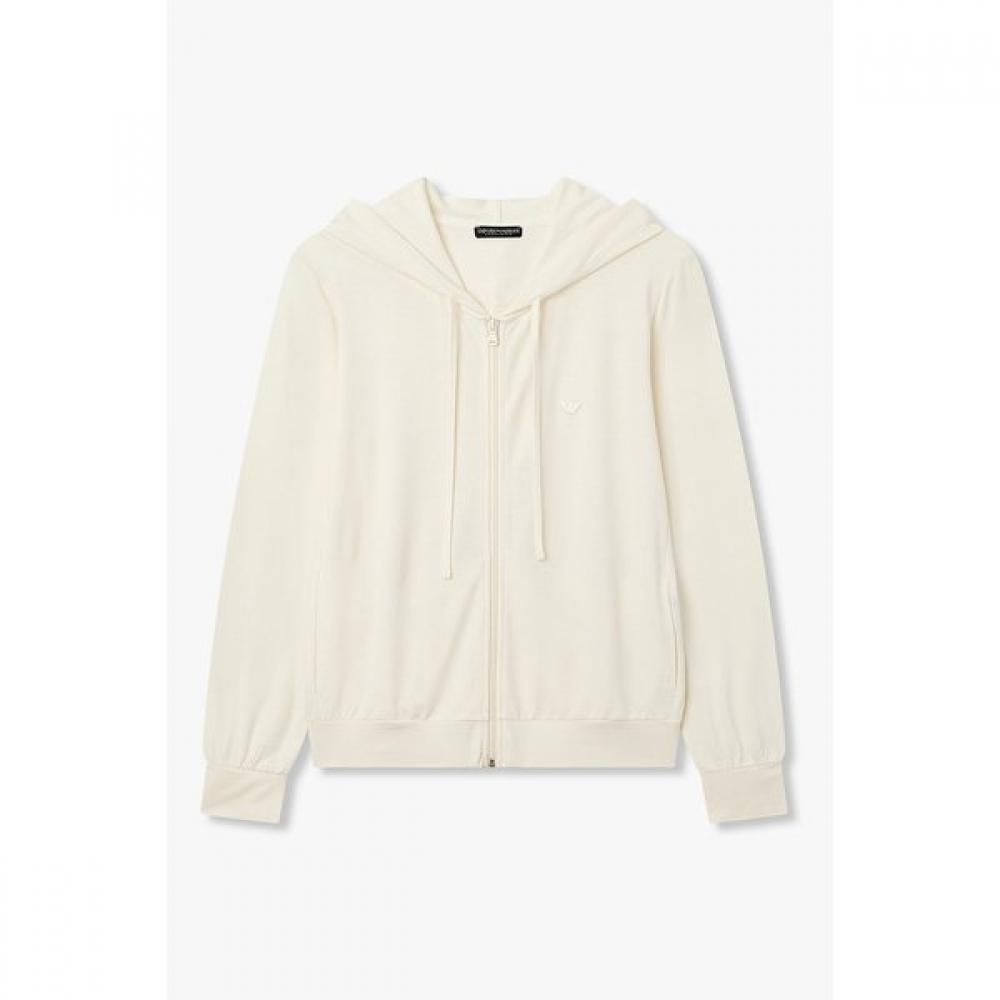 Emporio Armani Women Stretch Hooded Lounge Zip Up 0826138501 S(90)