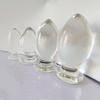 Smooth Duck Egg Extra Large Glass Anal Plug 780g 7cm SM BDSM Sex Toys for Gay Adult Products Female Masturbators