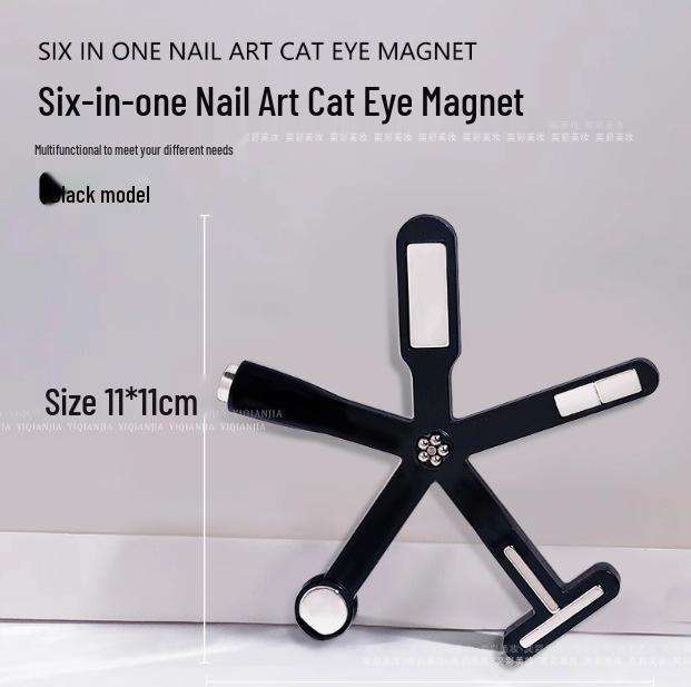 Magnete Triplo Occhio di Gatto: Strumento Magnetico per Unghie Cilindrico, Forte e Grande