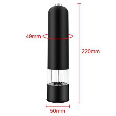 Mit LED-Licht Elektrische Automatische Pfeffer-Salzmühle Gewürzflasche Küchenzubehör Gadget Küchenwerkzeuge Gewürzmühle