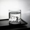 Schöne Kleine Transparente Glas Kaffeetasse Berg Glas Whisky Hitzebeständig Tee Trinken Milch Saft Tasse Becher Trinkgläser