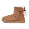 Mini Bailey Bow Pom Quentes Duráveis Mini Bailey Short Botas de Neve Botas Femininas Castanho 1125382-CHE