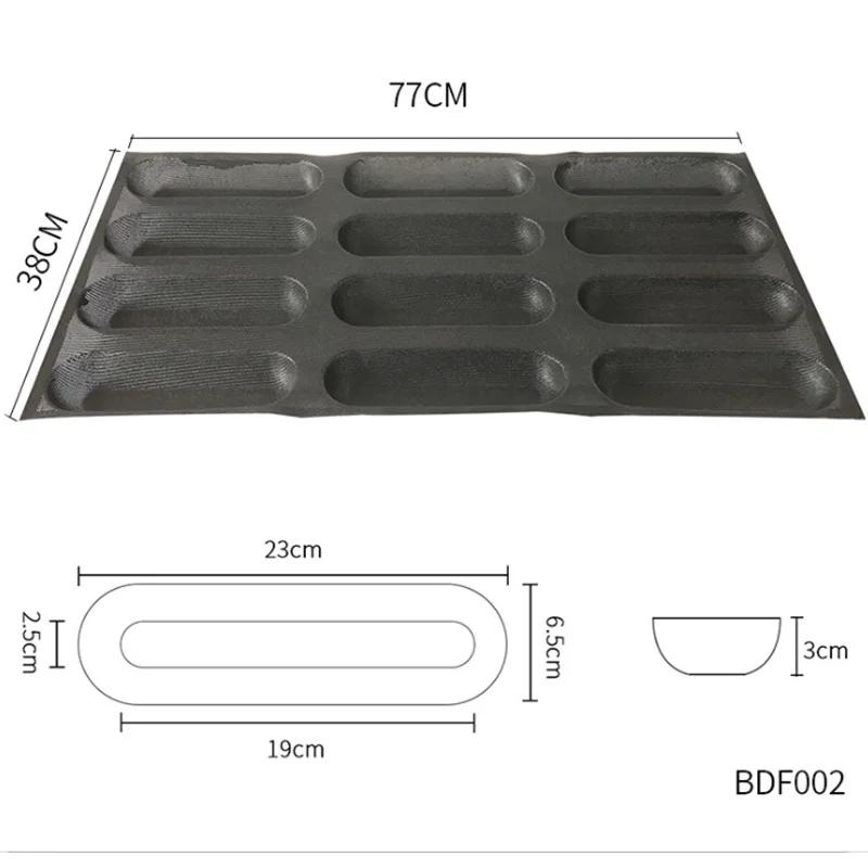 Silikonové síťované perforované formy na chléb Nepřilnavé pečicí plechy Formičky na hamburgery Forma na briošky Podnos Forma na francouzský chléb