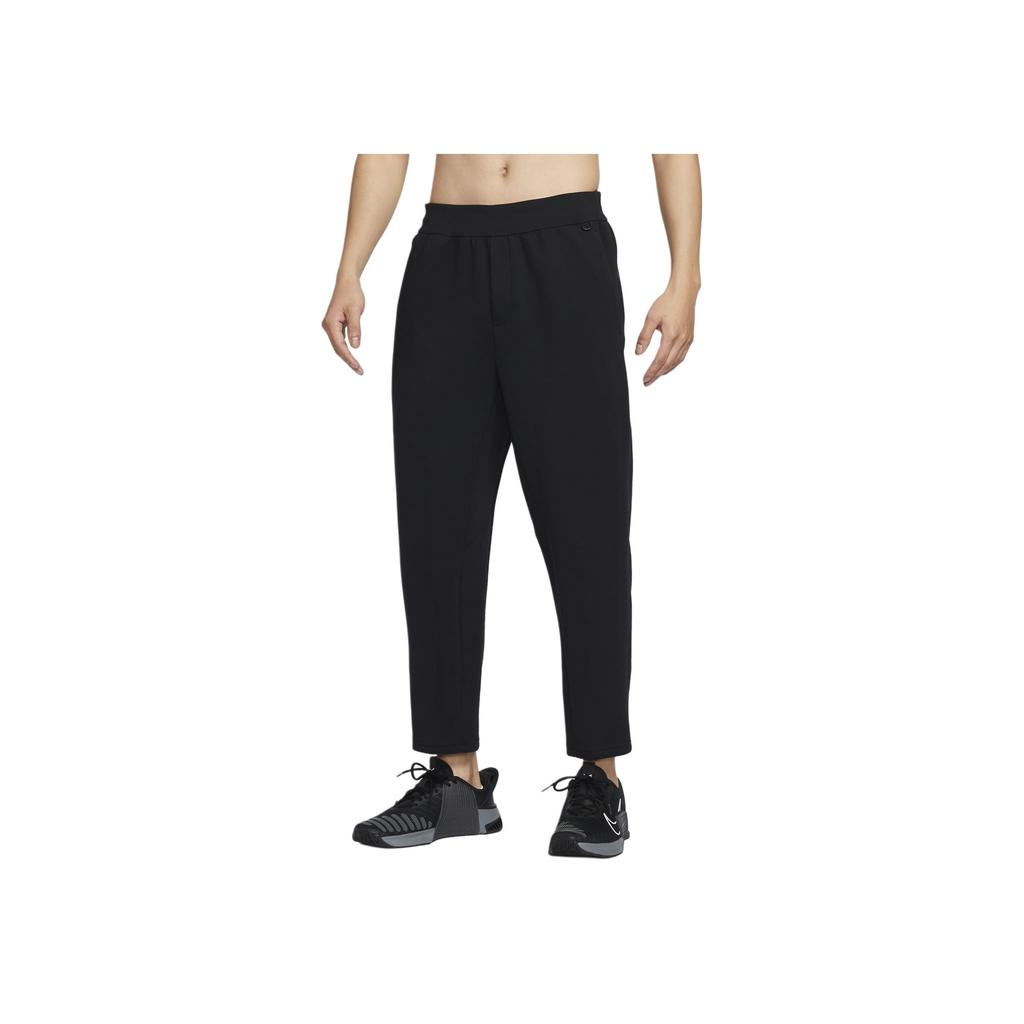 New Nike Dri-Fit Knitted Sports Pants Men's Black/Dark Charcoal Gray HQ6971-010