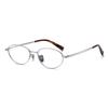 Ultra-Light Titanium Oval Frame Myopia Glasses, Women's Anti-Blue Light Gold Wire Nerd Style